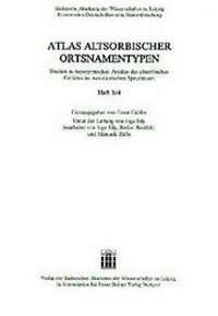 Abbildung von: Atlas altsorbischer Ortsnamentypen. Studien zu toponymischen Arealen des altsorbischen Gebietes im westslawischen Sprachraum. Doppelheft 3/4 - Franz Steiner Verlag