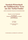 Cover: Sanskrit-W&ouml;rterbuch der buddhistischen Texte aus den Turfan-Funden. Lieferung 24 - Vandenhoeck & Ruprecht