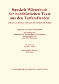 Cover: Sanskrit-W&ouml;rterbuch der buddhistischen Texte aus den Turfan-Funden. Lieferung 25 - Vandenhoeck & Ruprecht