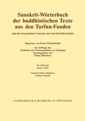 Cover: Sanskrit-W&ouml;rterbuch der buddhistischen Texte aus den Turfan-Funden. Lieferung 18 - Vandenhoeck & Ruprecht