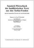 Cover: Sanskrit-W&ouml;rterbuch der buddhistischen Texte aus den Turfan-Funden. Lieferung 19 - Vandenhoeck & Ruprecht