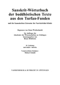 Cover: Sanskrit-W&ouml;rterbuch der buddhistischen Texte aus den Turfan-Funden. Lieferung 20 - Vandenhoeck & Ruprecht