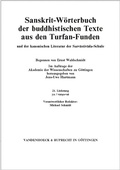 Cover: Sanskrit-W&ouml;rterbuch der buddhistischen Texte aus den Turfan-Funden. Lieferung 21 - Vandenhoeck & Ruprecht