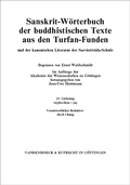 Cover: Sanskrit-W&ouml;rterbuch der buddhistischen Texte aus den Turfan-Funden. Lieferung 23 - Vandenhoeck & Ruprecht