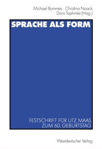 Enlarge image Cover: Sprache als Form - Vandenhoeck & Ruprecht