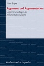 Cover: Argument und Argumentation - Vandenhoeck & Ruprecht