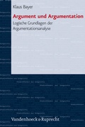Cover: Argument und Argumentation - Vandenhoeck & Ruprecht
