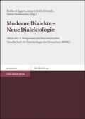Cover: Moderne Dialekte - Neue Dialektologie - Franz Steiner Verlag