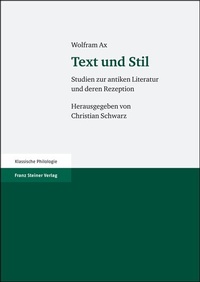 Abbildung von: Text und Stil - Franz Steiner Verlag