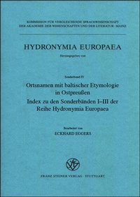 Abbildung von: Ortsnamen mit baltischer Etymologie in Ostpreußen - Franz Steiner Verlag