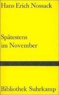 Cover: Sp&auml;testens im November - Suhrkamp