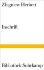 Cover: Inschrift - Suhrkamp