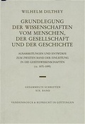 Cover: Grundlegung der Wissenschaften vom Menschen, der Gesellschaft und der Geschichte - Vandenhoeck & Ruprecht