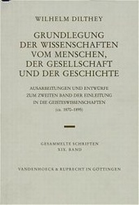 Abbildung von: Grundlegung der Wissenschaften vom Menschen, der Gesellschaft und der Geschichte - Vandenhoeck & Ruprecht