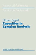 Cover: Capacities in Complex Analysis - Vieweg+Teubner Verlag