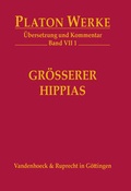 Cover: Gr&ouml;&szlig;erer Hippias - Vandenhoeck & Ruprecht