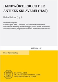 Abbildung von: Handwörterbuch der antiken Sklaverei (HAS), DVD 1-5 - Franz Steiner Verlag