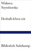 Cover: Deshalb leben wir - Suhrkamp