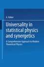 Cover: Universality in Statistical Physics and Synergetics - Vieweg+Teubner Verlag