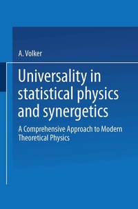 Enlarge image Cover: Universality in Statistical Physics and Synergetics - Vieweg+Teubner Verlag