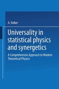 Enlarge image Cover: Universality in Statistical Physics and Synergetics - Vieweg+Teubner Verlag