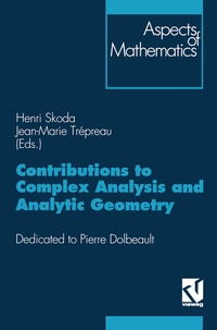 Abbildung von: Contributions to Complex Analysis and Analytic Geometry - Vieweg+Teubner Verlag