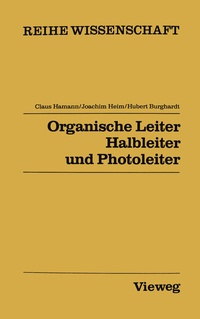 Abbildung von: Organische Leiter, Halbleiter und Photoleiter - Vieweg+Teubner Verlag