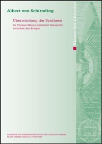 Enlarge image Cover: Überwindung der Synthese - Franz Steiner Verlag