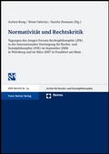 Cover: Normativit&auml;t und Rechtskritik - Franz Steiner Verlag