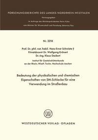Abbildung von: Bedeutung der physikalischen und chemischen Eigenschaften von SM-Schlacke für eine Verwendung im Straßenbau - VS Verlag für Sozialwissenschaften