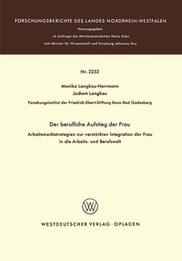 Abbildung von: Der berufliche Aufstieg der Frau - VS Verlag für Sozialwissenschaften