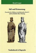 Cover: Stil und Erinnerung - Vandenhoeck & Ruprecht