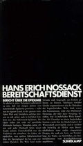 Cover: Bereitschaftsdienst - Suhrkamp