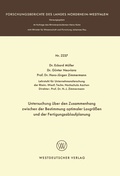 Cover: Untersuchung &uuml;ber den Zusammenhang zwischen der Bestimmung optimaler Losgr&ouml;&szlig;en und der Fertigungsablaufplanung - VS Verlag f&uuml;r Sozialwissenschaften