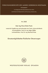 Abbildung von: Einsatzmöglichkeiten fluidischer Steuerungen - VS Verlag für Sozialwissenschaften