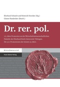 Cover: Dr. rer. pol. - Franz Steiner Verlag