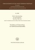 Cover: Herstellung und Untersuchung von Galliumarsenid-Einkristallen - VS Verlag f&uuml;r Sozialwissenschaften