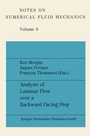 Cover: Analysis of Laminar Flow over a Backward Facing Step - Vieweg+Teubner Verlag