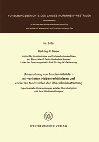 Abbildung von: Experimentelle Untersuchungen axialer Überschallgitter und ihrer Wechselwirkungen - VS Verlag für Sozialwissenschaften