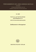 Cover: Zeit&ouml;konomie im Management - VS Verlag f&uuml;r Sozialwissenschaften