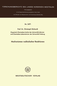 Abbildung von: Mechanismen radikaler Reaktionen - VS Verlag für Sozialwissenschaften