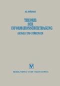 Cover: Theorie Der Informations&uuml;bertragung - Vieweg+Teubner Verlag