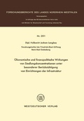 Cover: &Ouml;konomische und finanzpolitische Wirkungen von Siedlungskonzentrationen unter besonderer Ber&uuml;cksichtigung von Einrichtungen der Infrastruktur - VS Verlag f&uuml;r Sozialwissenschaften