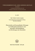 Cover: &Ouml;konomische und finanzpolitische Wirkungen von Siedlungskonzentrationen unter besonderer Ber&uuml;cksichtigung von Einrichtungen der Infrastruktur - VS Verlag f&uuml;r Sozialwissenschaften