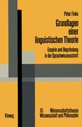 Cover: Grundlagen einer linguistischen Theorie - Vieweg+Teubner Verlag