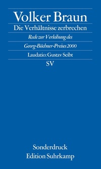 Abbildung von: Die Verhältnisse zerbrechen - Suhrkamp
