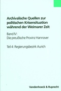 Cover: Die preu&szlig;ische Provinz Hannover - Vandenhoeck & Ruprecht