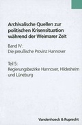 Cover: Die preu&szlig;ische Provinz Hannover - Vandenhoeck & Ruprecht