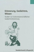 Cover: Erinnerung, Ged&auml;chtnis, Wissen - Vandenhoeck & Ruprecht