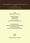 Cover: &Uuml;ber Multiplikatoren zwischen verschiedenen Banach-R&auml;umen - VS Verlag f&uuml;r Sozialwissenschaften